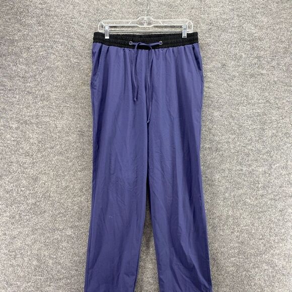 Unitop Activewear Track Pants Women 32*30 Blue Drawstring High Rise Straight - Picture 3 of 11
